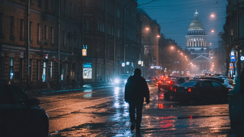 В Санкт-Петербурге октябрь будет капризным, сырым и ветреным. Фото сгенерировано нейросетью Midjourney