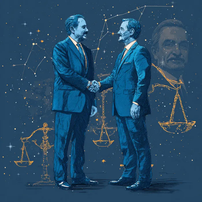 Весы в декабре 2025 года смогут решить застарелые конфликты. Фото сгенерировано нейросетью Midjourney