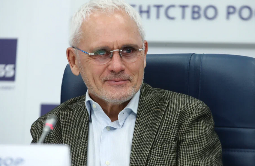 Федор Попов на презентации картины