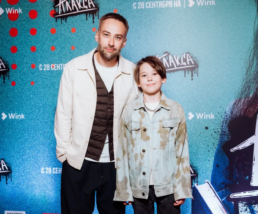 13-летний Платон с отцом Дмитрием Шепелевым. Фото: соцсети