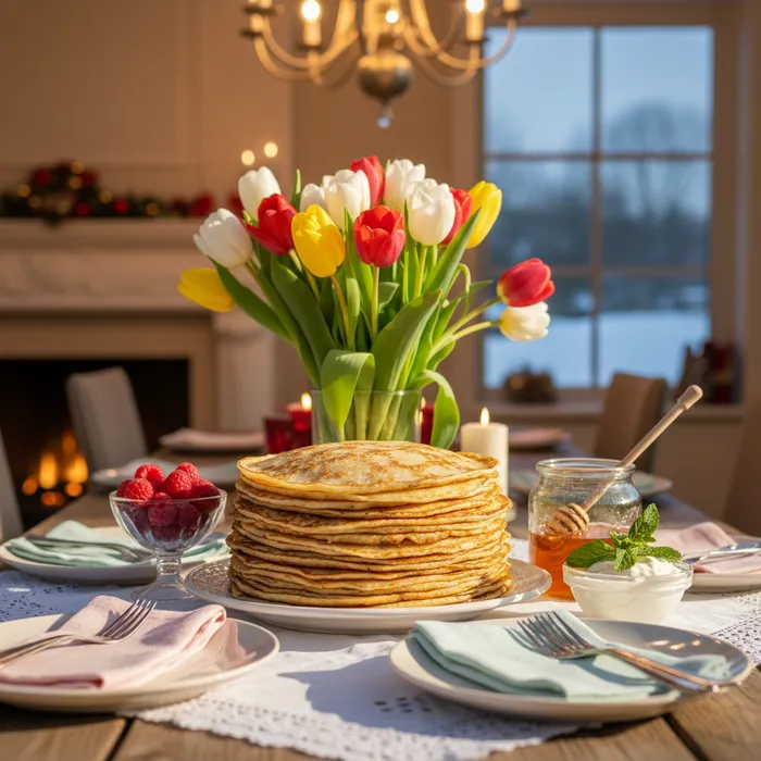 Простые блины на воде. Фото сгенерировано нейросетью Nano Banana