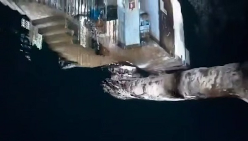 Компьютерная модель тоннеля, вырытого под банком. Фото: соцсети