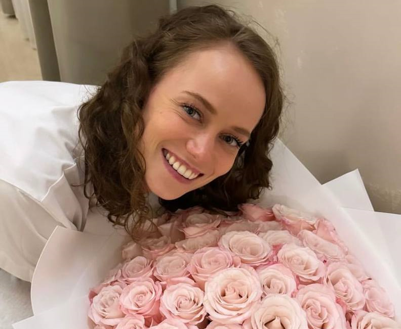Екатерина теперь счастливая жена. Фото: Инстаграм (запрещен в России) / @katerinakovalchyk