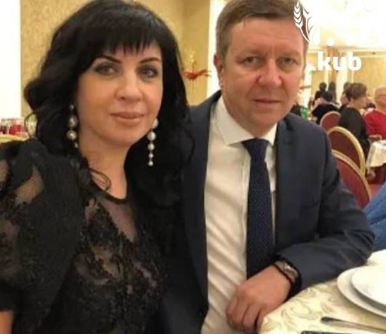 Сергей Лесь с бывшей женой. ФОТО: t.me/kub_mash