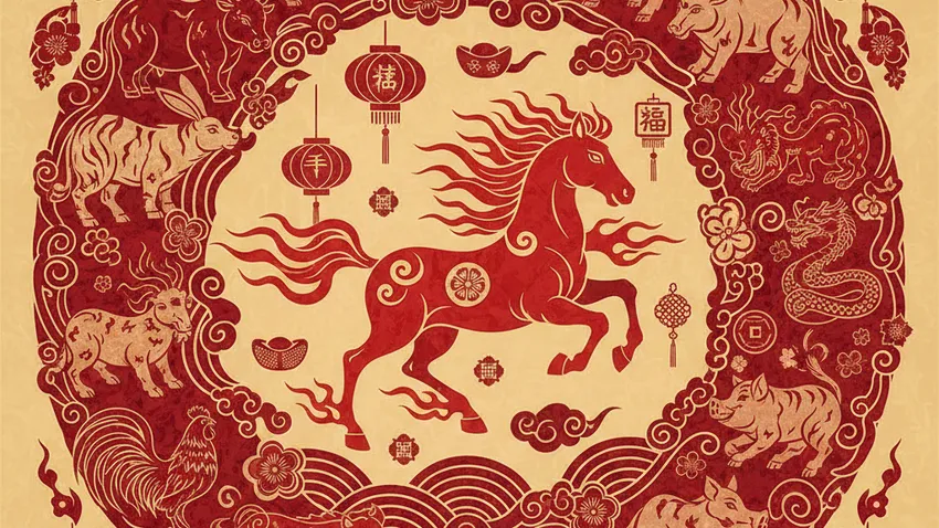 Символ Китайского Нового года в 2026. Фото сгенерировано нейросетью Nano Banana