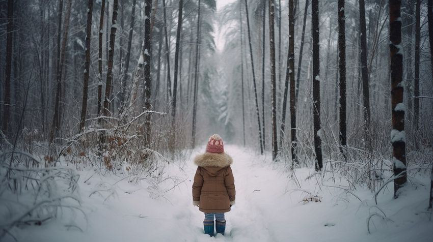 Девочка устала, замерзла - шла и плакала. ФОТО СГЕНЕРИРОВАНО НЕЙРОСЕТЬЮ MIDJOURNEY.COM ПО МАТЕРИАЛАМ СТАТЬИ