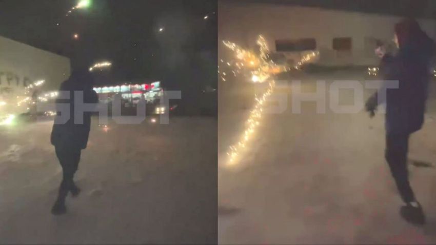 Юноши пуляли салютом друг в друга. Фото:@t.me/shot_shot