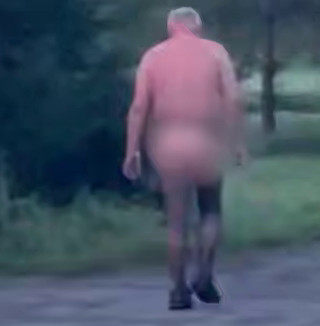 В Омске немолодой мужчина ходит по улицам города в одних кружевных чулках. Фото: t.me/mash_siberia
