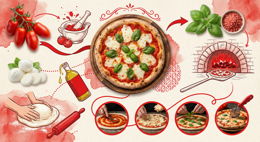 Пицца Маргарита. Фото сгенерировано нейросетью Nano Banana