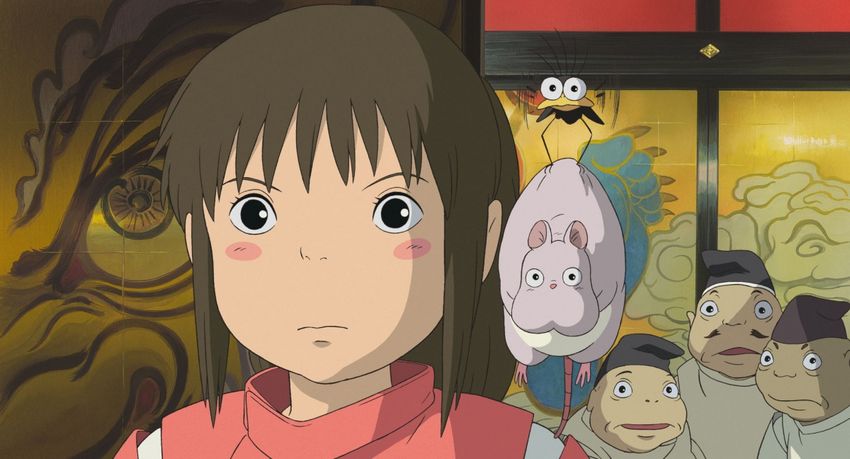 Кадр из мультфильма "Унесённые призраками", 2002 год, реж. Хаяо Миядзаки