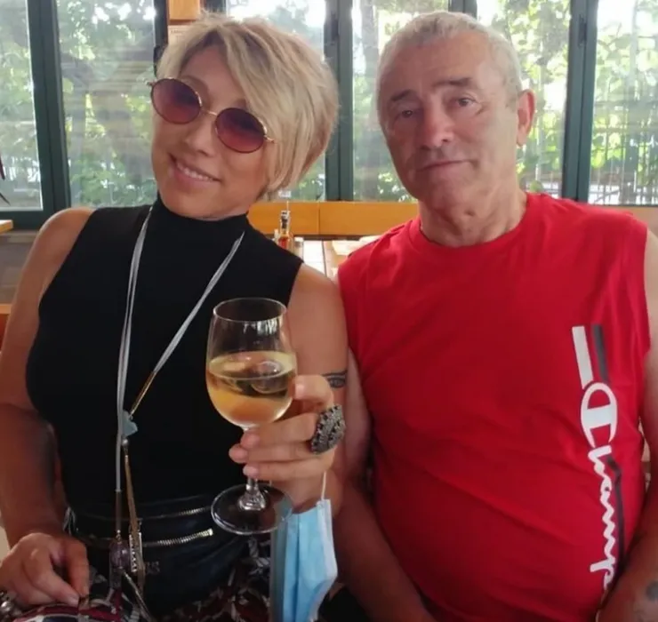 Елена Воробей с отцом. ФОТО: соцсети