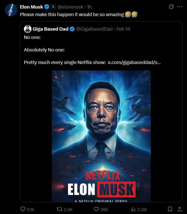 Илон Маск призвал Netflix создать сериал, где его будет играть темнокожий актер. Фото: соцсети