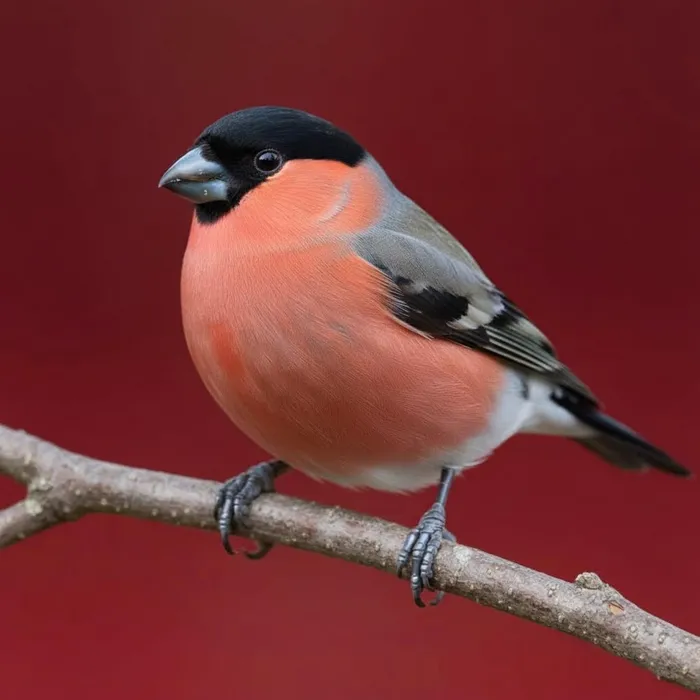 Снегирь. Фото сгенерировано нейросетью Nano Banana