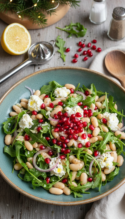 Салат из красной фасоли с творожным сыром, красным луком и зеленью. Фото сгенерировано нейросетью Nano Banana
