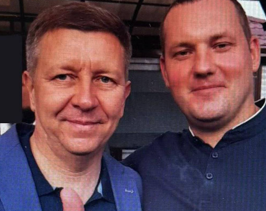 Сергей Лесь с сыном. ФОТО: t.me/kub_mash