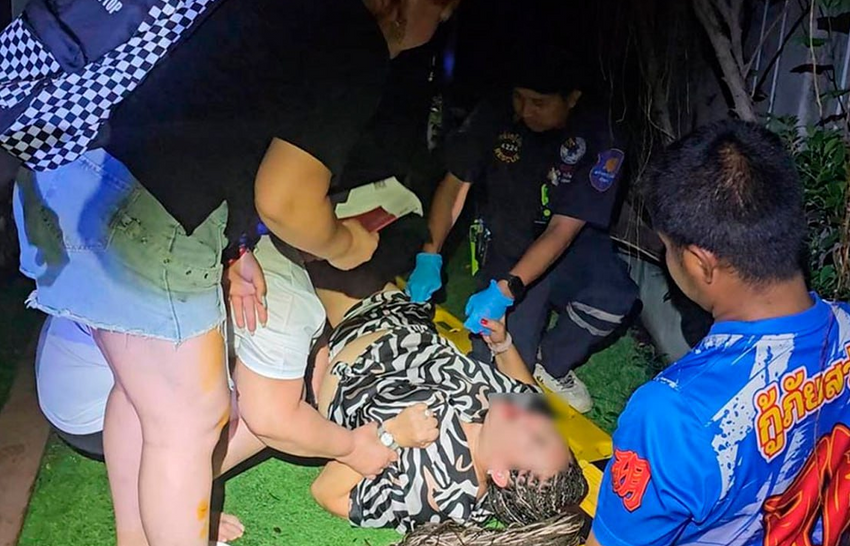 В Тае пьяная россиянка вышла покурить на балкон и перевалилась через ограду. Фото: t.me/shot_shot