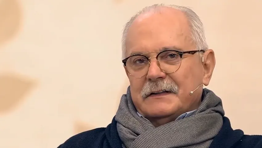 Никита Михалков пишет историю российского кино. Фото: кадр из передачи «Судьба человека»