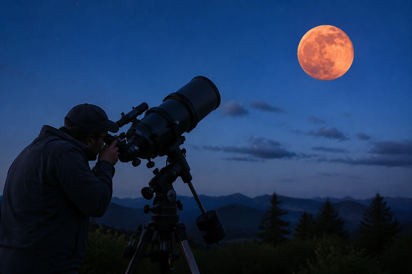Как сфотографировать и где смотреть Клубничную Луну 30 июня 2026 года. Фото сгенерировано нейросетью GPT Images