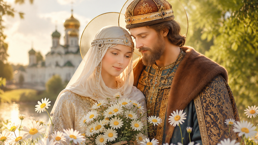 День Петра и Февронии отмечают 8 июля. Фото сгенерировано нейросетью GPT Images